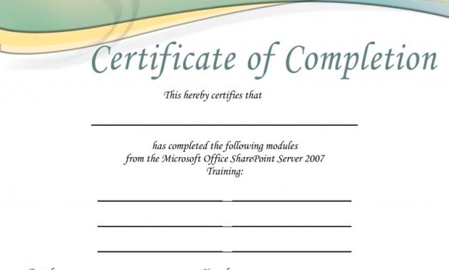 Blank Coupon Template Printable Awesome Training Certificate Template Printable Microsoft Office Doc