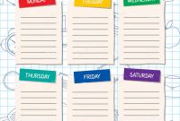Blank Curriculum Map Template New School Timetable Template A Weekly Curriculum Design Stock