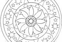 Blank Elephant Template Unique Coloring Pages Mandala Coloring with Stars and Big Flower