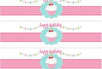 Blank Food Label Template Unique Cupcake Birthday Party with Free Printables Print