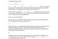 Blank Legal Document Template Unique Will and Testment forms Elegant 39 Last Will and Testament