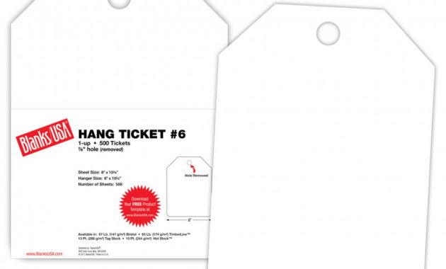 Blank Luggage Tag Template Unique Hang Ticket 6