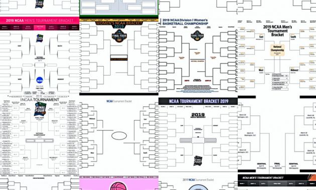 Blank March Madness Bracket Template Unique 15 March Madness Brackets Designs to Print for Ncaa