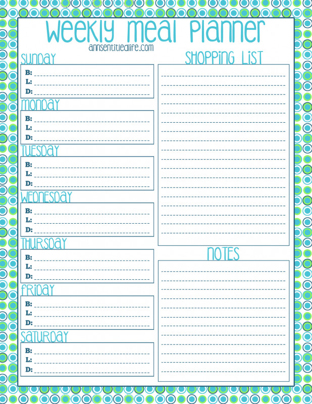Blank Meal Plan Template Awesome Free Printable Recipe Card Meal Planner and Kitchen Labels