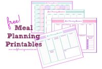Blank Meal Plan Template Awesome Free Updated Printable Meal Planning Pages Grocery Lists
