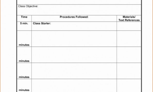 Blank Payslip Template New 10 Easy Lesson Plan Template Lycee St Louis