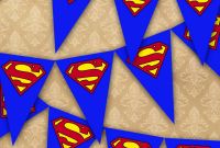 Blank Superman Logo Template Unique Superman Bunting Flag Party Superhero Bedroom Playroom Blue