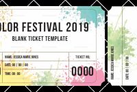 Blanks Usa Templates New Blank Festival Ticket Template