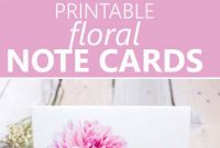 Free Printable Blank Greeting Card Templates Awesome Printable Floral Note Cards Templates Printable Free Note