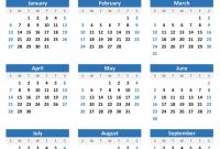 Month at A Glance Blank Calendar Template Awesome Year at A Glance Printable Template Gallery Of Calendar