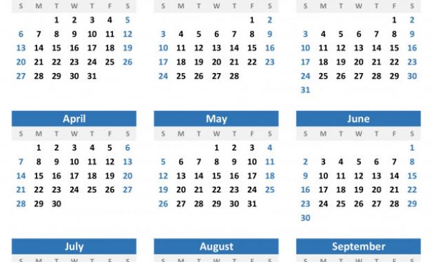 Month at A Glance Blank Calendar Template Awesome Year at A Glance Printable Template Gallery Of Calendar