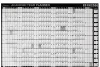 Month at A Glance Blank Calendar Template Unique Ryman Academic Wall Planner 2019 2020