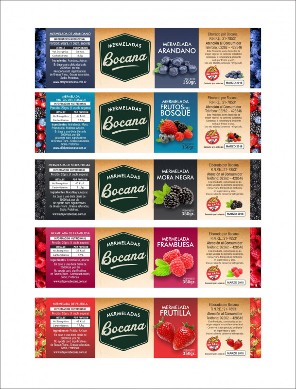 Product Label Design Templates Free Awesome Sistema Etiquetas Bocana Linea Mermelada Por Sabores Food