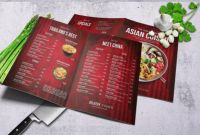 Asian Restaurant Menu Template New asian Bifold A4 Us Letter Food Menu Template Psd Download