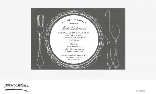 Bridal Shower Menu Template Awesome Black and White Wedding Invitation Black and White Wedding