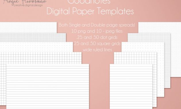 Digital Menu Templates Free New Bullet Journal Digital Planner Paper Templates for Goodnotes