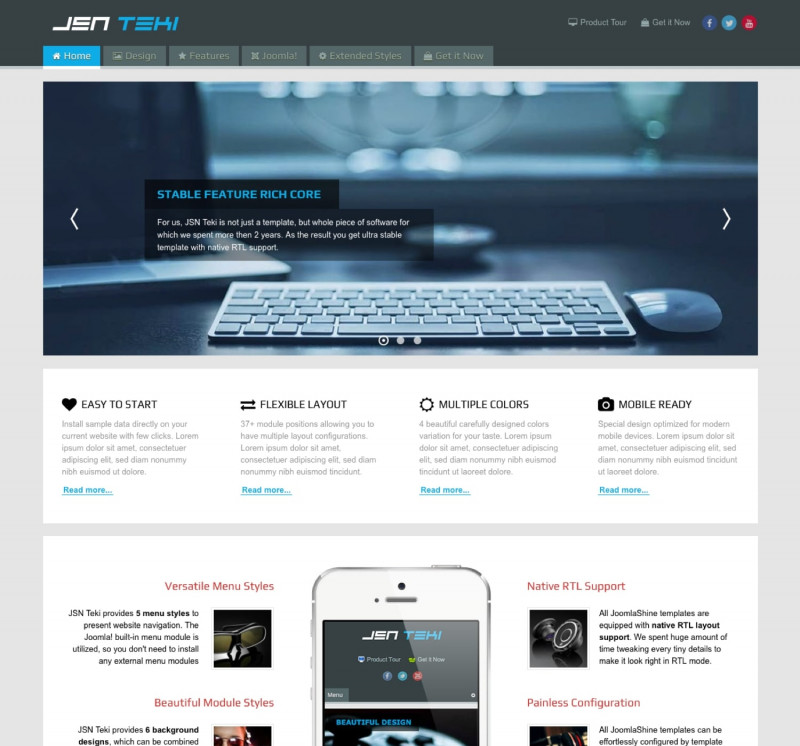 Drop Down Menu Templates Free Download Unique Jsn Teki 2 Responsive and Simple Technology Joomla Template