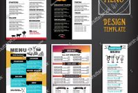 Editable Menu Templates Free New Restaurant Cafe Menu Template Design Food Stock Vector