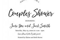 Fancy Menu Template Free New A Laid Back Open House Couples Shower Couples Wedding