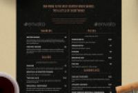 Free Printable Dinner Menu Template New Menu Templates From Graphicriver