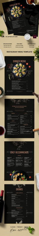 Free Restaurant Menu Templates for Microsoft Word Awesome Menu Templates From Graphicriver