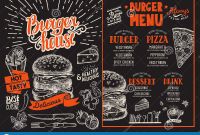 Menu Board Design Templates Free Unique Burger Restaurant Menu Vector Food Flyer for Bar and Cafe