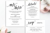 Wedding Menu Choice Template Unique Invite Your Family and Friends to Your Wedding with This