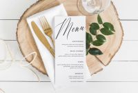 Wedding Menu Choice Template Unique Pin by Paper Vine Wedding event Stationery On Paper Vine