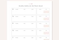Weekly Menu Planner Template Word Unique Fitness Planner Printable Healthy Habits Tracker Workout Planner Health and Wellness Exercise Tracker Weight Loss Planner Meal Planner