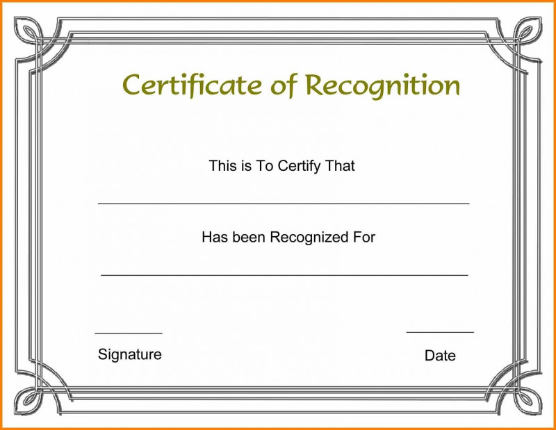 Army Certificate Of Achievement Template Unique 005 Certificate Of Award Template Word Free Border Inside Templates