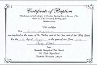 Baby Christening Certificate Template New Baptism Class Certificate Template Brochure Templates Rohanspong Net