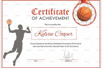 Basketball Certificate Template Unique athletic Certificate Template Sports Templates for Word Basketball