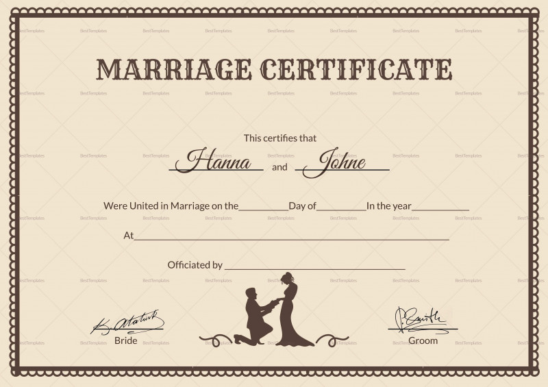 Blank Marriage Certificate Template New License Certificate Template Saroz Rabionetassociats Com