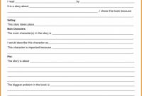 Book Report Template Grade 1 New 9 Book Reports for 3rd Grade Types Of Letter