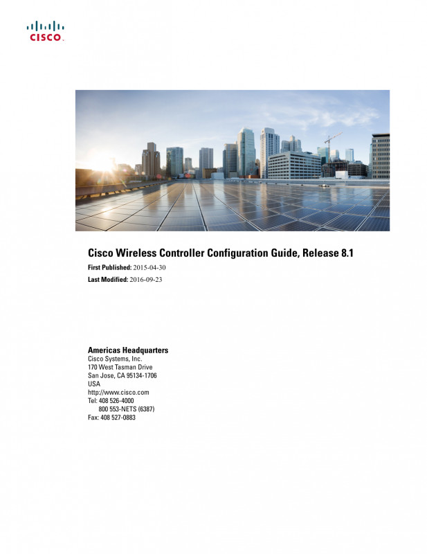 Borderless Certificate Templates New Cisco Wireless Controller Configuration Guide Release 8 1