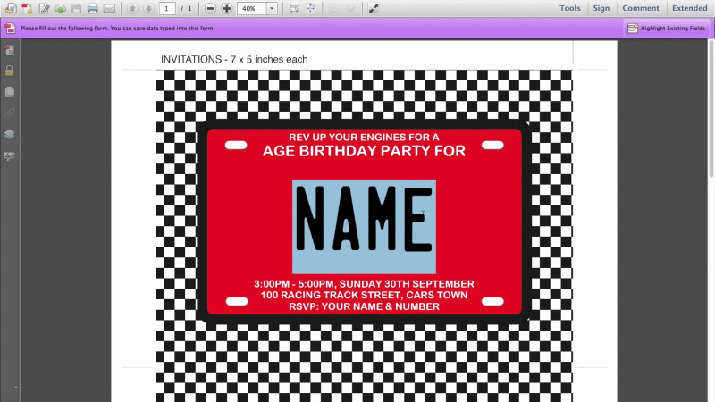 Cars Birthday Banner Template New Birthday Invitations for Adults Templates Collections Of Minnie