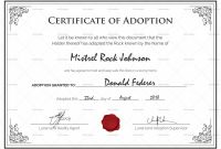 Child Adoption Certificate Template New 006 Adoption Certificate Template Best Birth Design In Psd Word Of