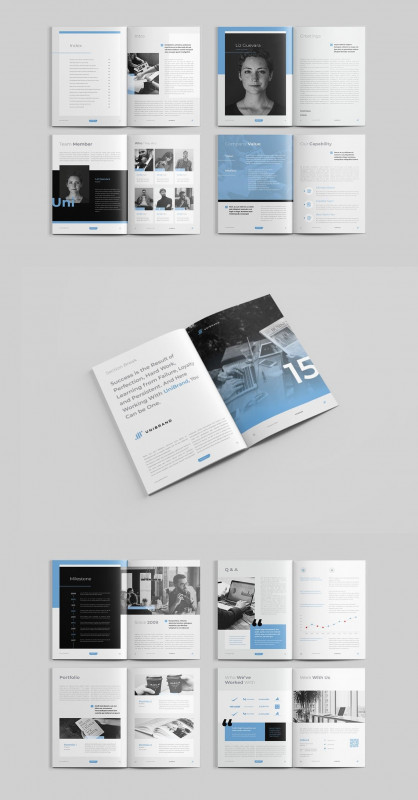 Company Report format Template Professional Company Profile is Editorial Layout Template with 20pp Indesign