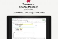 Defect Report Template Xls Unique Pta Pto Treasurers Finance Manager Treasurer Etsy