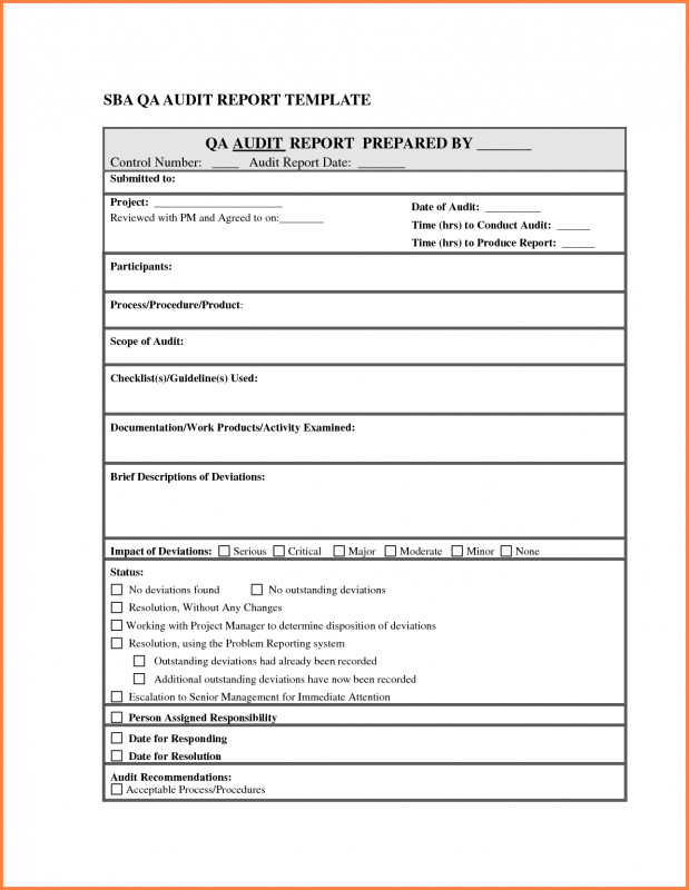 Deviation Report Template Professional Template for Audit Report Koman Mouldings Co