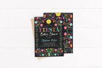 Diy Baby Shower Banner Template Awesome Fiesta Baby Shower Invitation Template Mexican Floral Baby Etsy