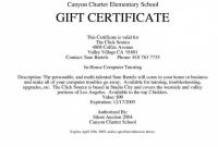 Donation Certificate Template Unique Silent Auction Gift Certificate Template Com and Radiodignidad org