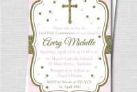 First Communion Banner Templates New First Communion Card Templates Free Best Of Design Striped Religious