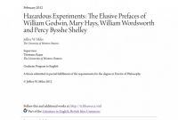 Fracas Report Template Unique the Elusive Prefaces Of William Godwin Mary Hays William