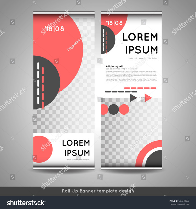 Free Blank Banner Templates New Roll Banner Layout Template Design Circles Stock Vector Royalty