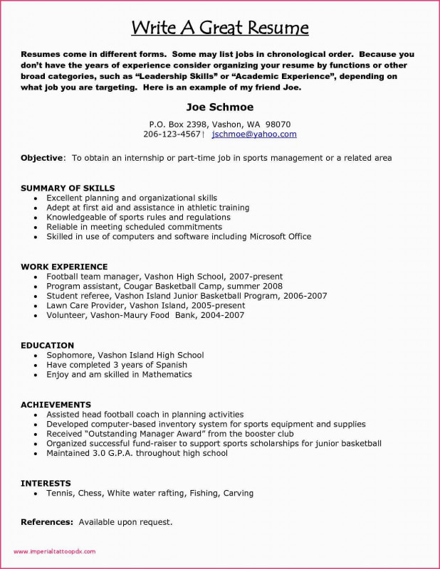 Free Certificate Of Completion Template Word Unique Sports Administration Resume Examples New Stock Work Resume Example