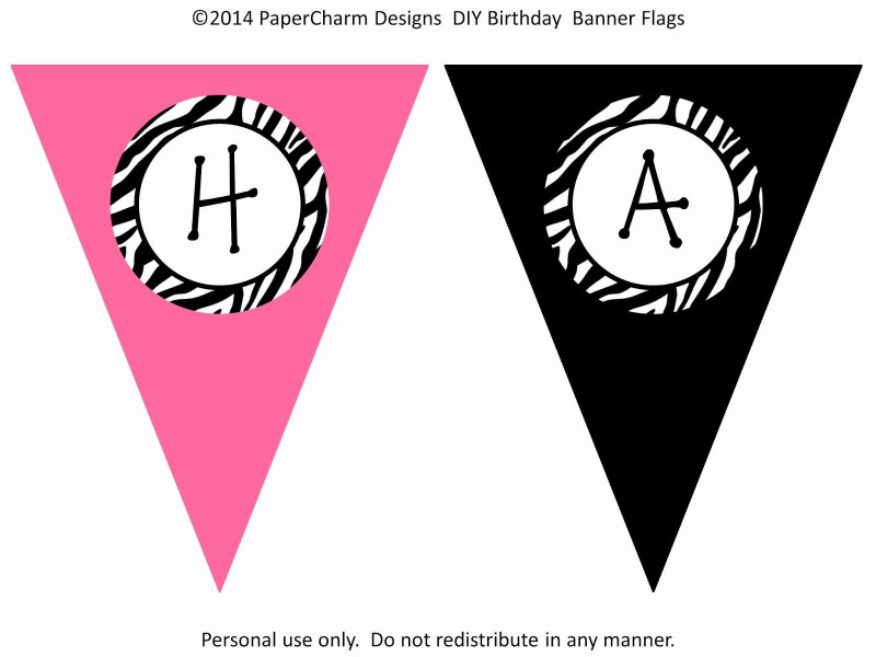 Free Happy Birthday Banner Templates Download Awesome Diy Birthday Bunting Banner Beautiful Letter Template for Birthday