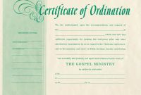 Free ordination Certificate Template Awesome Elegant ordained Minister License From Deacon ordination Certificate