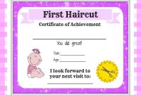 Free tooth Fairy Certificate Template Awesome Girls First Haircut Certificate Baby First Haircut Photo