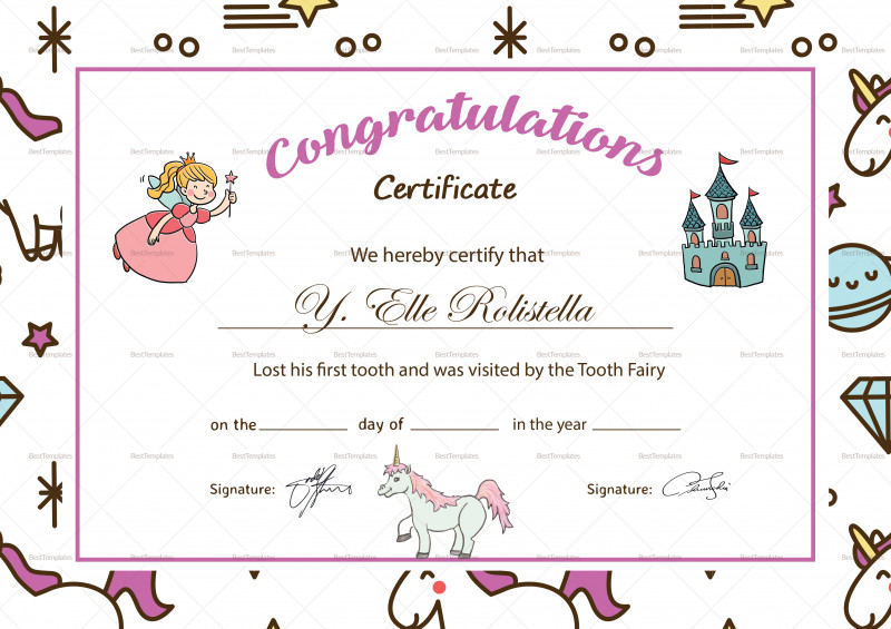 Free tooth Fairy Certificate Template Awesome Nice tooth Fairy Certificate Template Images Free tooth Fairy